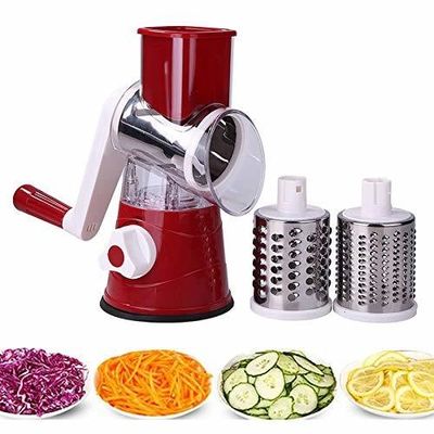Gratificatore di formaggio rotativo manuale scatola rotonda trituratore tamburo per la triturazione delle verdure
