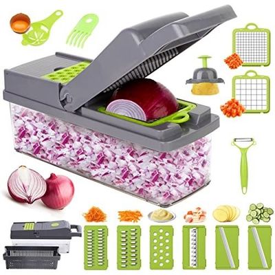Diventa creativo in cucina con il nostro taglierino manuale di frutta e verdura 12 in 1