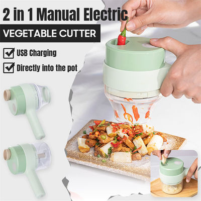 Europe Portable 4 in 1 Vegetable Cutter Set Smart Gadget Slicer elettrico Chopper da cucina
