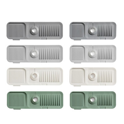 Matera di fondo in silicone impermeabile per bagno e cucina Rubinetto da tavolo Grigio chiaro