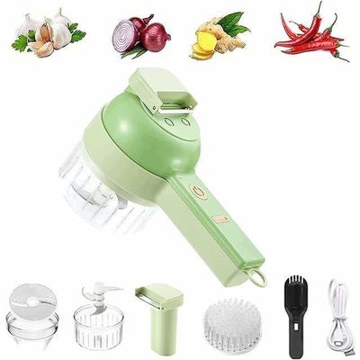 Europe Portable 4 in 1 Vegetable Cutter Set Smart Gadget Slicer elettrico Chopper da cucina