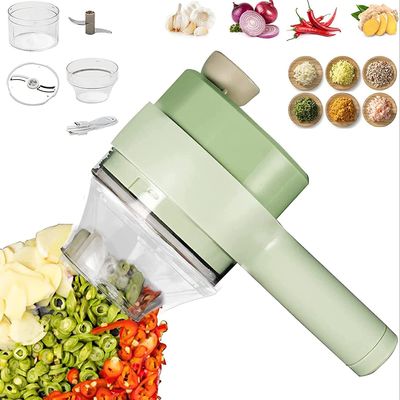 ABS PP PC Acciaio inossidabile Kitchen Chopper Europe Portable 4 in 1 Set Tagliavegetale