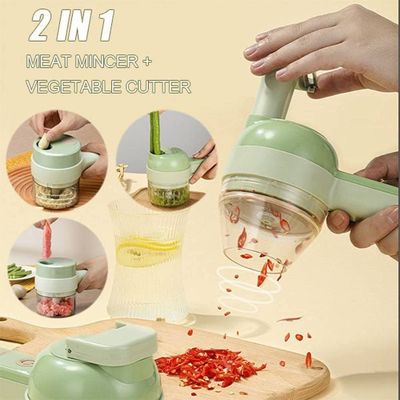 ABS PP PC Acciaio inossidabile Kitchen Chopper Europe Portable 4 in 1 Set Tagliavegetale