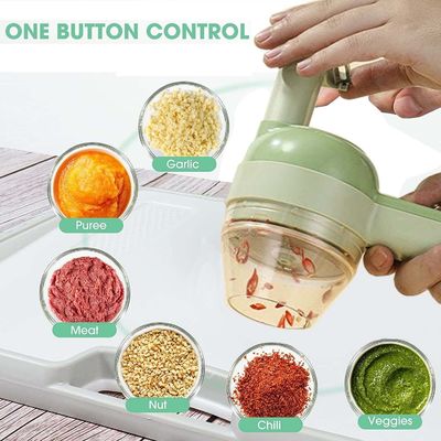 ABS PP PC Acciaio inossidabile Kitchen Chopper Europe Portable 4 in 1 Set Tagliavegetale
