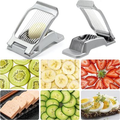 Tagliatrice di uova in acciaio inossidabile per uova bollite e fragole succose a fette perfette