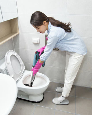 Mini pompa igienica a logo personalizzato per sbloccare i servizi igienici ABS in acciaio inossidabile gomma di nylon