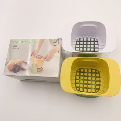 2 in 1 Tagliatore di ortaggi Tagliatore manuale Tagliatore Stampa Aglio ecc Acciaio inox