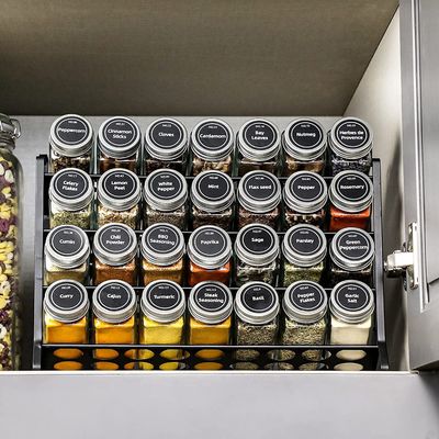 4 strati Wire Iron Mesh Spice Jar Rack per cucina Organizzazione Rack Dimensione 30*9.8*23.3cm