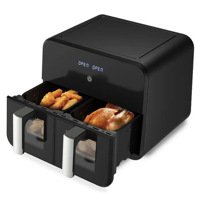 9L touch screen Double Air Fryer Electric Deep Fryer Smart Rack senza olio per uso domestico