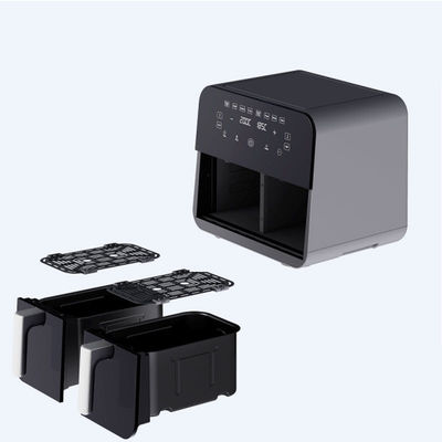 9L touch screen Double Air Fryer Electric Deep Fryer Smart Rack senza olio per uso domestico