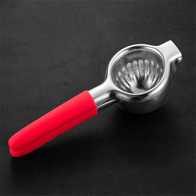 340G Limone Citrus Press Juicer con costruzione in acciaio inossidabile e maniglia di silicone morbido