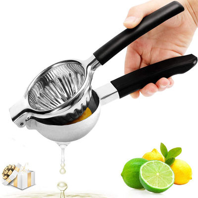 340G Limone Citrus Press Juicer con costruzione in acciaio inossidabile e maniglia di silicone morbido