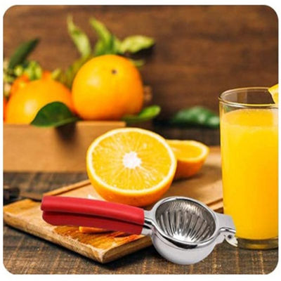 340G Limone Citrus Press Juicer con costruzione in acciaio inossidabile e maniglia di silicone morbido