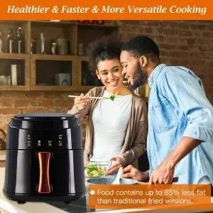 6L 3L touch screen Double Air Fryer Electric Deep Fryer Oven Smart Rack senza olio Air Fryer Plastica
