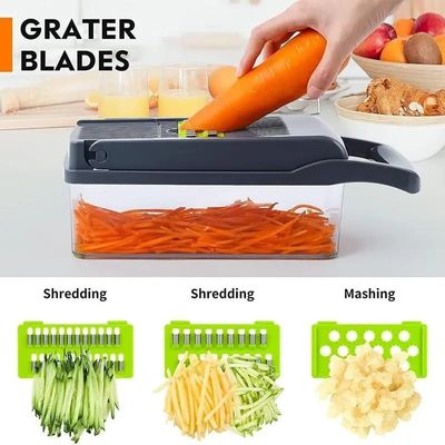 Coltello di plastica versatile per frutta verdura utensile da cucina durevole 35,5x11,8x11,8cm