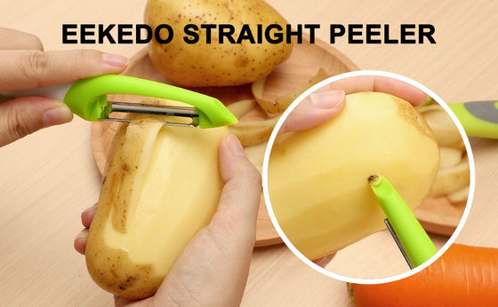 Preparazione di verdure sicure Peeler Julienne Peeler e mandolina Slicer in 19 * 2,5 * 2cm Dimensione