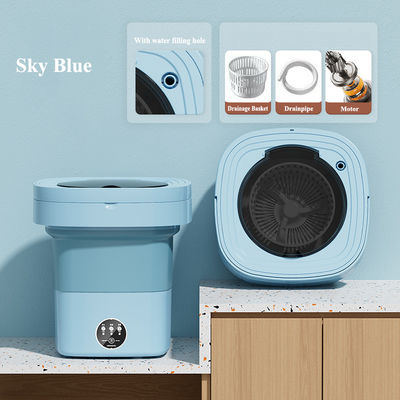 Vasca di plastica completamente automatica Mini Lavatrice pieghevole portatile per calze intima