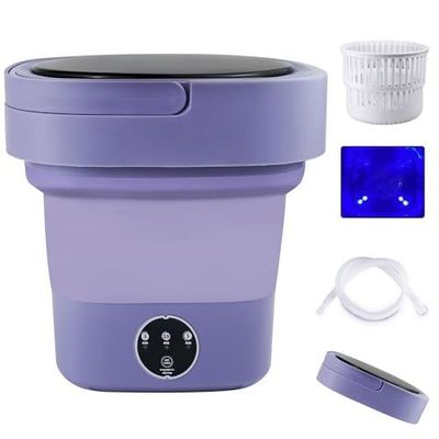 Vasca di plastica completamente automatica Mini Lavatrice pieghevole portatile per calze intima