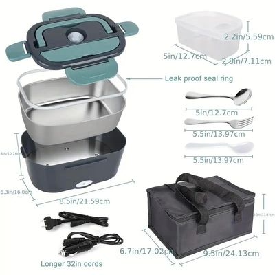 Car Truck Office Food Warmer Heater Portable Electric Lunch Boxes con sacchetto isolante
