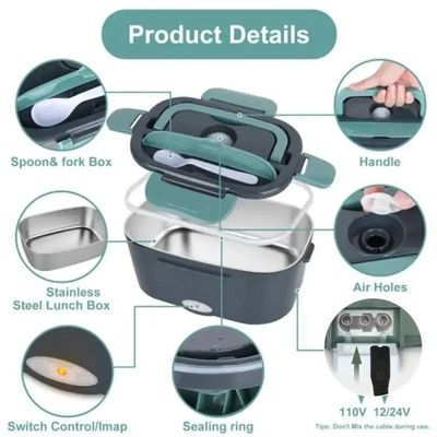 Car Truck Office Food Warmer Heater Portable Electric Lunch Boxes con sacchetto isolante