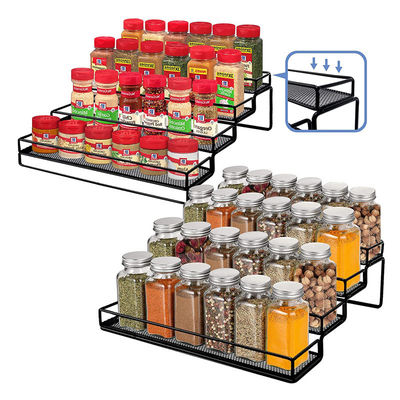 28.8*15.5*29.8cm Organizzatore di scaffalatura di spezie in lacca per la cucina