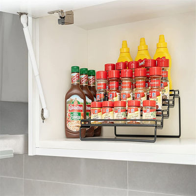 28.8*15.5*29.8cm Organizzatore di scaffalatura di spezie in lacca per la cucina