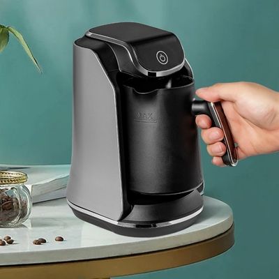 Caffettiera turca elettrica a servizio singolo con filtro riutilizzabile e piastra di riscaldamento