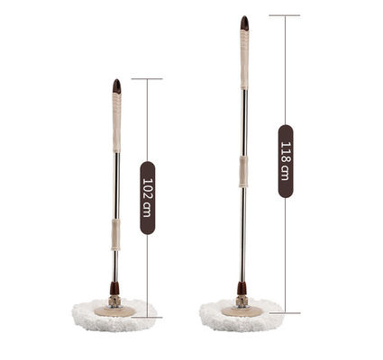 360 gradi di rotazione di microfibra spinning mop e secchio set per la pulizia regolabile