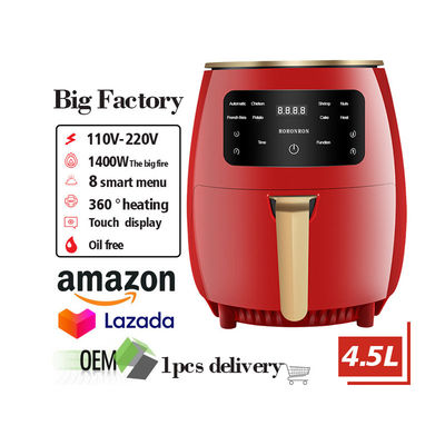 Un tocco controllo digitale Air Fryer Nessun olio necessario Perfetto per la festa elettrodomestici di plastica