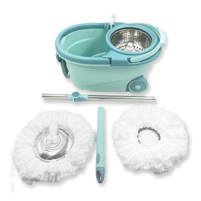 360 gradi di rotazione di microfibra spinning mop e secchio set per la pulizia regolabile