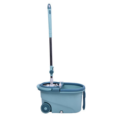 Logo personalizzato Pulizia pavimenti ad alta capacità Microfibra Spinning Mop Bucket 360 Rotating Dual Drive