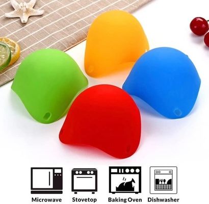 Coppe di caccia alle uova in silicone per microonde Cucine per pentole campione campione gratuito Strumenti per uova