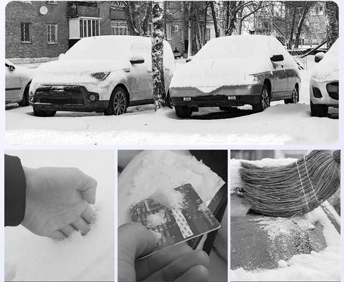 Scavatrice di ghiaccio da neve staccabile con presa a schiuma e campione di testa pivotante