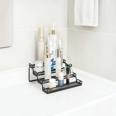 Organizzatore per scaffalature di spezie alimentari in ferro cotto con lacca per armadietto 4 Tier Step Shelf Holder