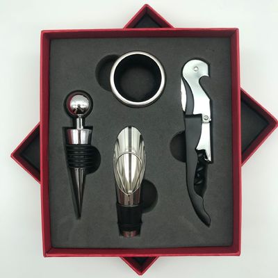 Acciaio inossidabile Red Seahorse Knife Gift Box Bar Tools Type Corkscrew Wine Opener Set