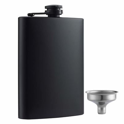 Bottiglia di vino in acciaio inossidabile coperta di cuoio per uomini 8 oz Bottiglia da anca esterna Dimensioni del prodotto 93*122mm