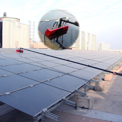 Computer vetro pannello solare spruzzo d'acqua spazzola attrezzatura di pulizia con spazzola alimentata con acqua