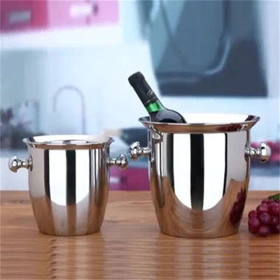 Acciaio inossidabile secchio di ghiaccio per 6 bottiglie birra vino rosso personalizzazione promozione vendita