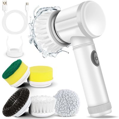 Pulizzatore elettrico a rotazione 8 in 1 per cucina bagno e lavanderia lavandino