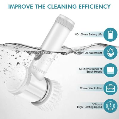 Pulizzatore elettrico a rotazione 8 in 1 per cucina bagno e lavanderia lavandino