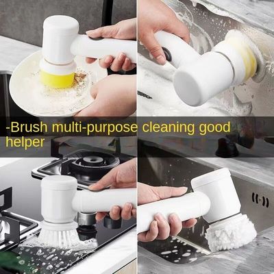 Pulizzatore elettrico a rotazione 8 in 1 per cucina bagno e lavanderia lavandino