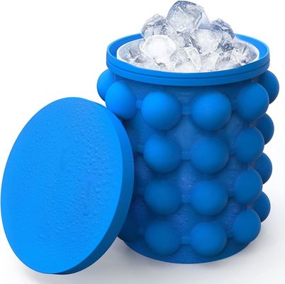 Stocked Design moderno secchio di ghiaccio in silicone per risparmiare spazio materiale di qualità alimentare