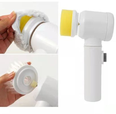 Spazzola elettrica bianca 138G USB ricaricabile per la pulizia delle piastrelle della vasca da bagno