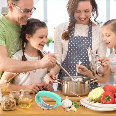 Prodotti da cucina compatti 11 * 5.1 * 7.2cm Pressa all'aglio in acciaio inossidabile per alimenti