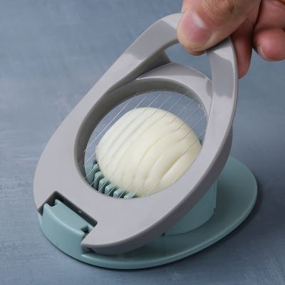 Tagliatrice di uova in acciaio inossidabile per uova bollite filo di taglio manuale 12*8,3*3,2cm