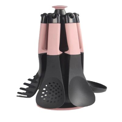 Accesso senza sforzo agli utensili con set di nylon a 6 pezzi e supporto di stoccaggio rotante