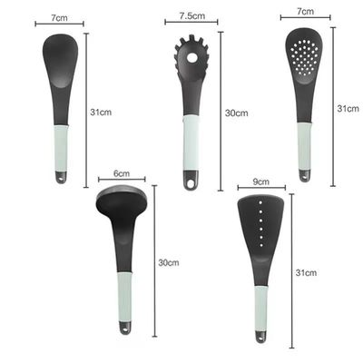 Accesso senza sforzo agli utensili con set di nylon a 6 pezzi e supporto di stoccaggio rotante