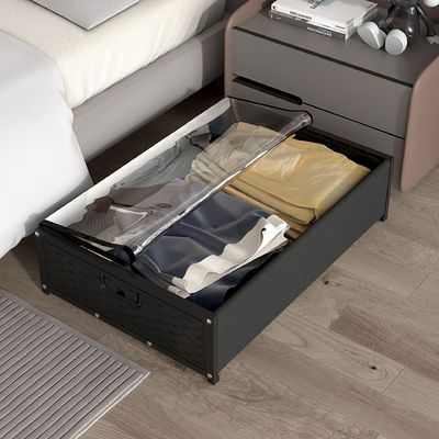 Sotto biancheria da letto / giocattoli Scatola di stoccaggio con puleggia e copertura