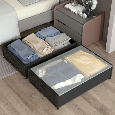 Sotto biancheria da letto / giocattoli Scatola di stoccaggio con puleggia e copertura