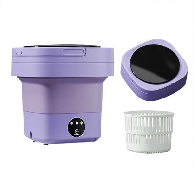 Mini lavatrice da 1,8 kg e asciugatrice rotativa pieghevole per spazi compatti